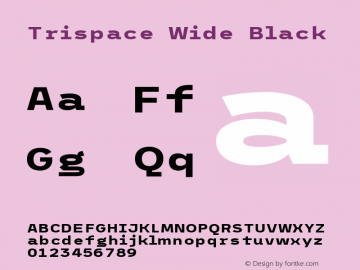 Trispace Wide Black Version 1.005图片样张