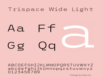 Trispace Wide Light Version 1.005图片样张