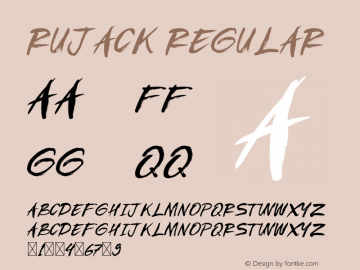 Rujack Version 1.002;Fontself Maker 3.4.0 Font Sample