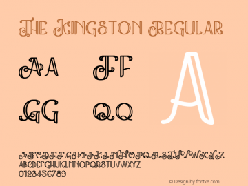 The Kingston Version 1.00;March 28, 2020;FontCreator 12.0.0.2563 64-bit图片样张