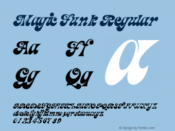 Magic Funk Version 1.014;Fontself Maker 3.5.2图片样张