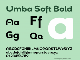 Umba Soft Alt Bold Version 1.000;PS 001.000;hotconv 1.0.88;makeotf.lib2.5.64775 Font Sample