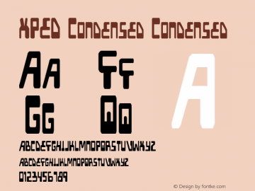 XPED Condensed Condensed 1图片样张