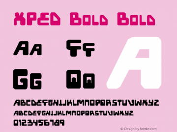 XPED Bold Bold 1图片样张