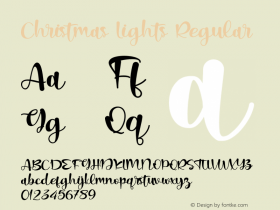 ChristmasLights Version 1.00;September 17, 2020;FontCreator 12.0.0.2567 64-bit Font Sample