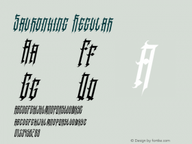 Sauronking 1.000 Font Sample