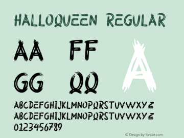 HALLOQUEEN Version 1.00;October 5, 2020;FontCreator 12.0.0.2565 64-bit Font Sample