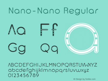 Nano-Nano Version 1.00;September 30, 2020;FontCreator 11.5.0.2422 64-bit Font Sample