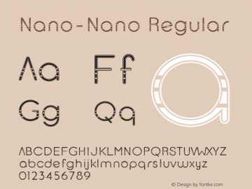 Nano-Nano Version 1.00;September 30, 2020;FontCreator 11.5.0.2422 64-bit Font Sample
