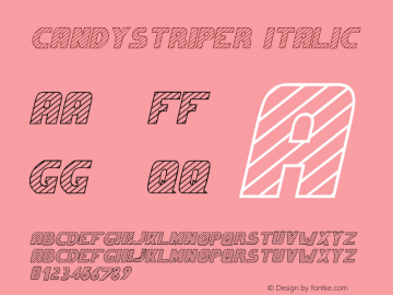 Candystriper Italic The IMSI MasterFonts Collection, tm 1995, 1996 IMSI (International Microcomputer Software Inc.) Font Sample