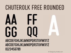 CHUTEROLK Free Rounded Version 1.000 Font Sample