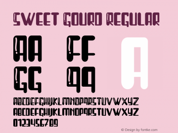 SweetGourd Version 1.00;October 8, 2020;FontCreator 12.0.0.2547 64-bit图片样张