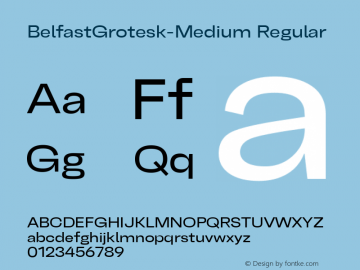 Belfast Grotesk Medium Version 1.000;hotconv 1.0.109;makeotfexe 2.5.65596;com.myfonts.easy.typobureau-studio.belfast-grotesk.medium.wfkit2.version.5z1t图片样张