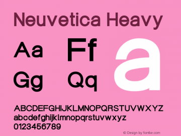 Neuvetica Heavy Version 1.000图片样张