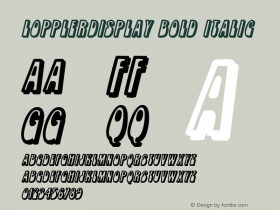 LopplerDisplay Bold Italic The IMSI MasterFonts Collection, tm 1995, 1996 IMSI (International Microcomputer Software Inc.) Font Sample