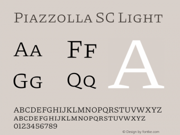Piazzolla SC Light Version 1.330图片样张