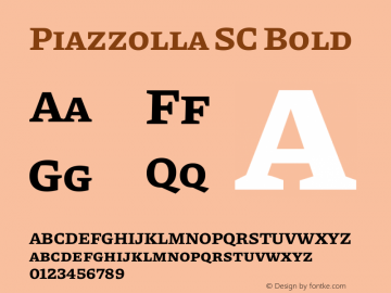 Piazzolla SC Bold Version 1.330图片样张