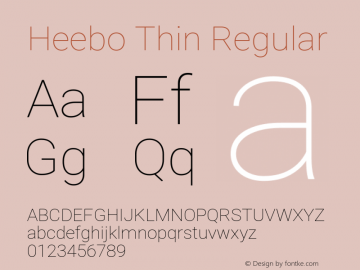 Heebo-Thin Version 2.001; ttfautohint (v1.5.14-ce02) -l 8 -r 50 -G 200 -x 14 -D hebr -f latn -w G -W -c -X 