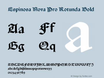 EspinosaNovaPro-RotundaBold Version 001.001图片样张
