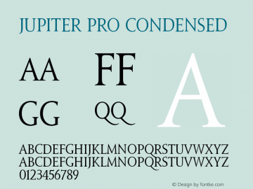 JupiterPro-Condensed 1.3图片样张