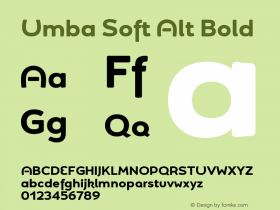 UmbaSoft-AltBold Version 1.000 | w-rip DC20181205 Font Sample