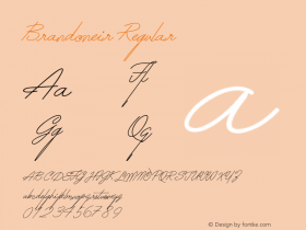 Brandoneir 1.000 Font Sample