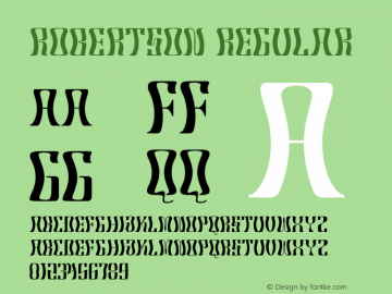 Robertson Version 1.000;PS 001.001;hotconv 1.0.56图片样张