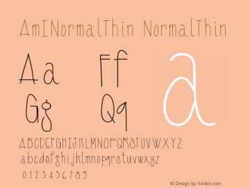 AmINormalThin NormalThin Version 001.000图片样张