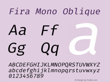 Fira Mono Version 3.201;PS 003.201;hotconv 1.0.70;makeotf.lib2.5.58329 Font Sample