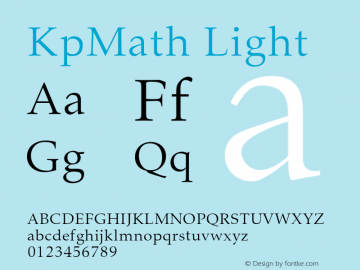 KpMath Light Version 0.30图片样张