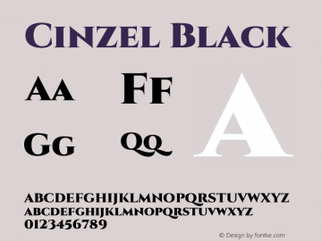 Cinzel Black Version 2.000图片样张