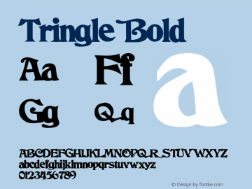 Tringle Bold The IMSI MasterFonts Collection, tm 1995, 1996 IMSI (International Microcomputer Software Inc.)图片样张