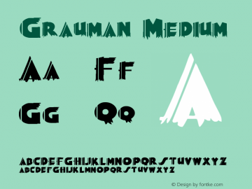 Grauman Medium Version 001.000 Font Sample