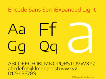 Encode Sans SemiExpanded Light Version 3.002图片样张