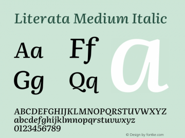 Literata Medium Italic Version 3.002图片样张