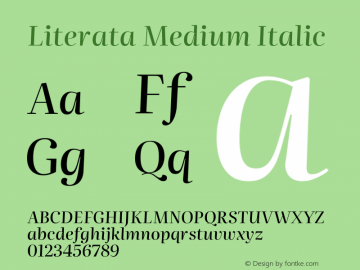 Literata Medium Italic Version 3.002图片样张