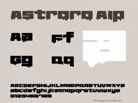 Astroro Alp Version 1.000;PS 001.001;hotconv 1.0.56 Font Sample