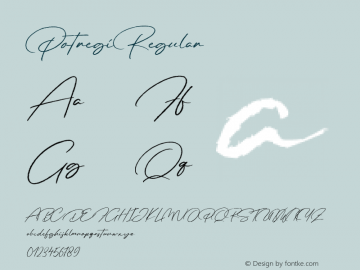 Potregi Version 1.000 Font Sample