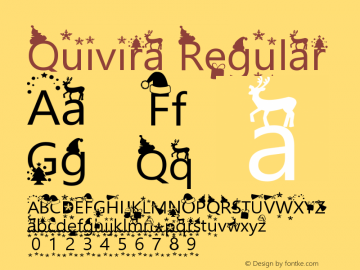 Quivira Version 4.1 Font Sample