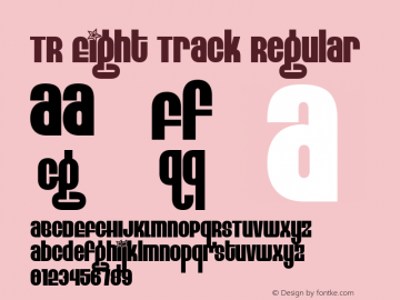 TR Eight Track Regular Macromedia Fontographer 4.1.2 2/18/99图片样张