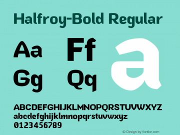 Halfroy-Bold Version 1.000;com.myfonts.easy.heypentype.halfroy.bold.wfkit2.version.5yJC图片样张