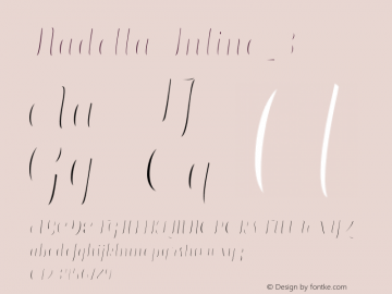 Nadella Inline_3 Version 1.000;hotconv 1.0.109;makeotfexe 2.5.65596 Font Sample