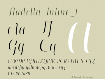 Nadella Inline_1 Version 1.000;hotconv 1.0.109;makeotfexe 2.5.65596 Font Sample