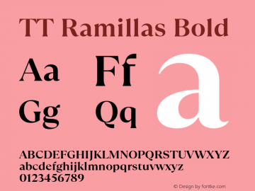 TTRamillas-Bold Version 1.00图片样张