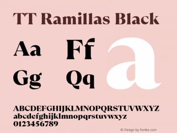 TTRamillas-Black Version 1.00图片样张