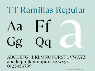 TTRamillas-Regular Version 1.00图片样张