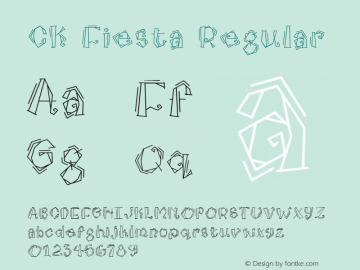 CK Fiesta Regular 1/15/01 Font Sample