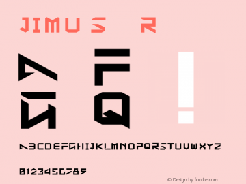 JIMU Sans Regular Version 1.000 Font Sample