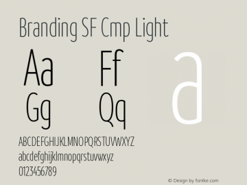 Branding SF Cmp Light Version 1.000;hotconv 1.0.109;makeotfexe 2.5.65596 Font Sample