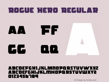 Rogue Hero Regular 1 Font Sample